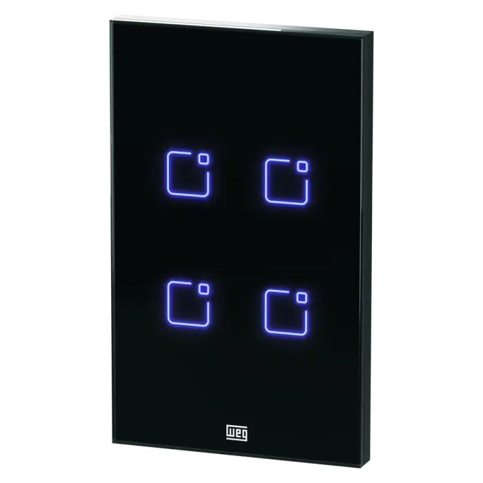 Interruptor touch wi-fi 4 botões (Weg)  