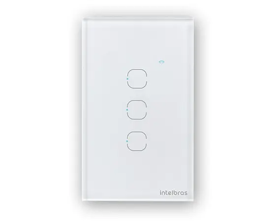 Interruptor touch wi-fi 3 botões (Intlebras)
