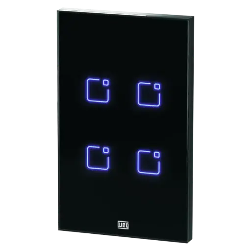 Interruptor touch wi-fi 4 botões (Weg)  