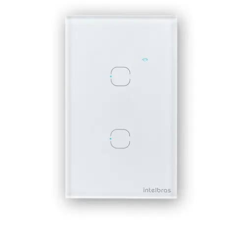 Interruptor touch wi-fi 2 botões (Intelbras) 