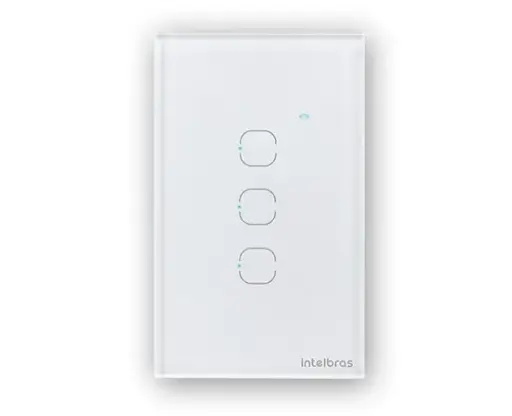 Interruptor touch wi-fi 3 botões (Intlebras)
